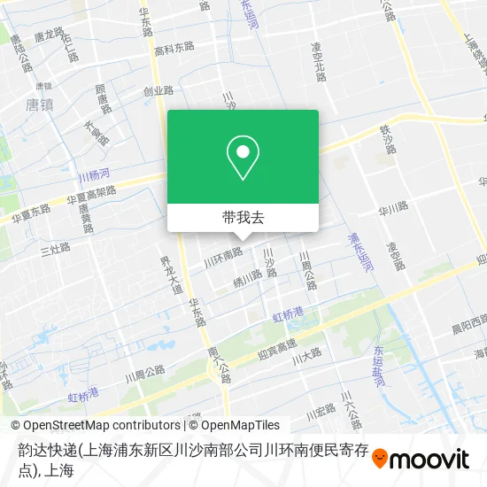 韵达快递(上海浦东新区川沙南部公司川环南便民寄存点)地图