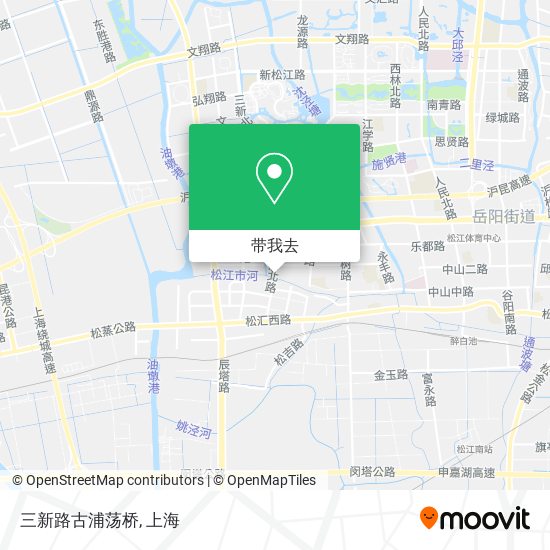 三新路古浦荡桥地图