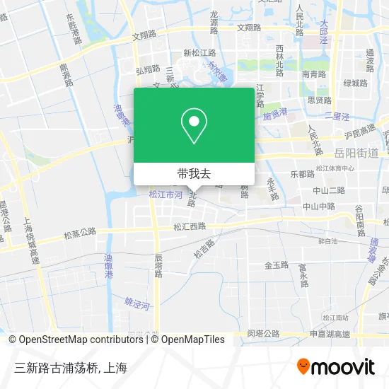 三新路古浦荡桥地图