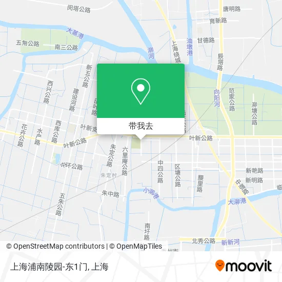 上海浦南陵园-东1门地图