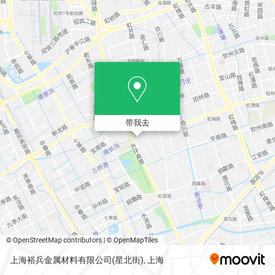 上海裕兵金属材料有限公司(星北街)地图