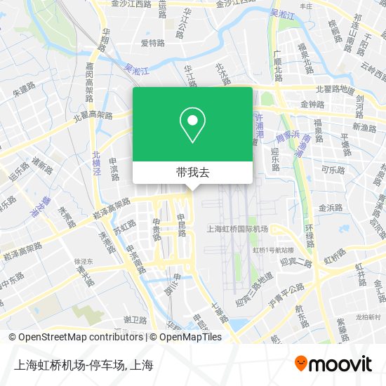 上海虹桥机场-停车场地图
