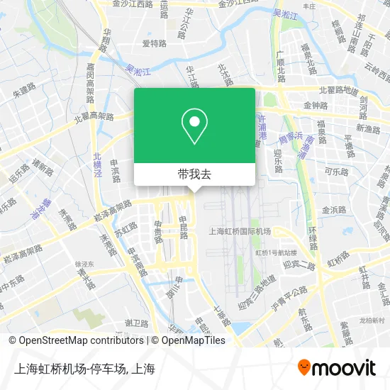 上海虹桥机场-停车场地图
