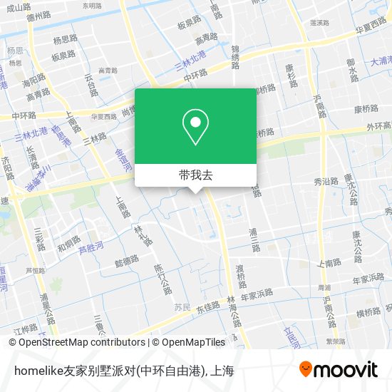 homelike友家别墅派对(中环自由港)地图