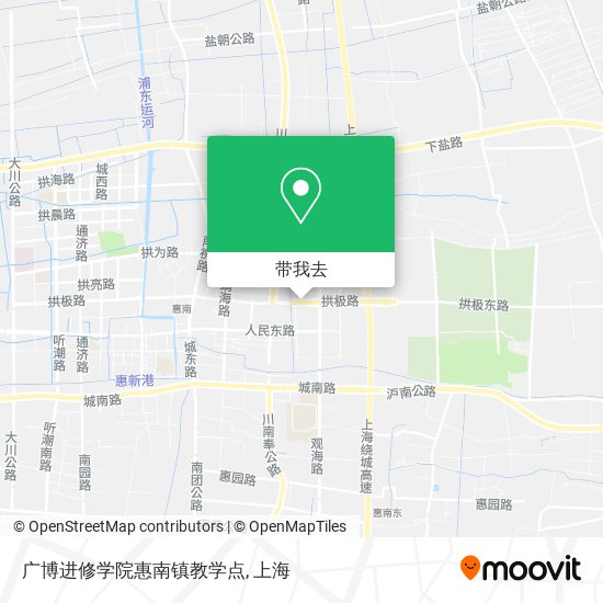 广博进修学院惠南镇教学点地图