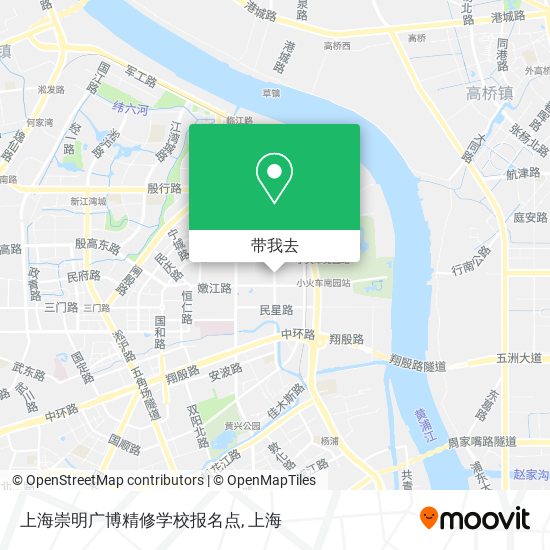 上海崇明广博精修学校报名点地图