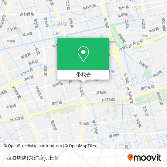 西域烧烤(京浦店)地图