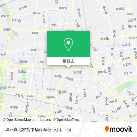 华环真北农贸市场停车场-入口地图