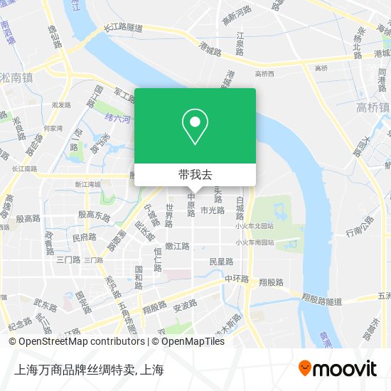 上海万商品牌丝绸特卖地图