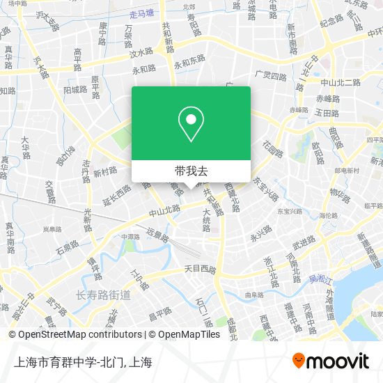 上海市育群中学-北门地图