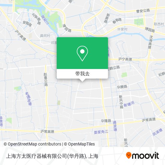 上海方太医疗器械有限公司(华丹路)地图