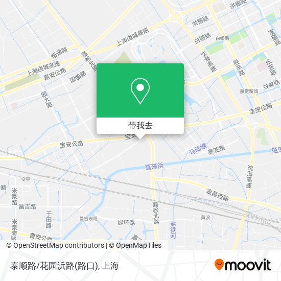 泰顺路/花园浜路(路口)地图