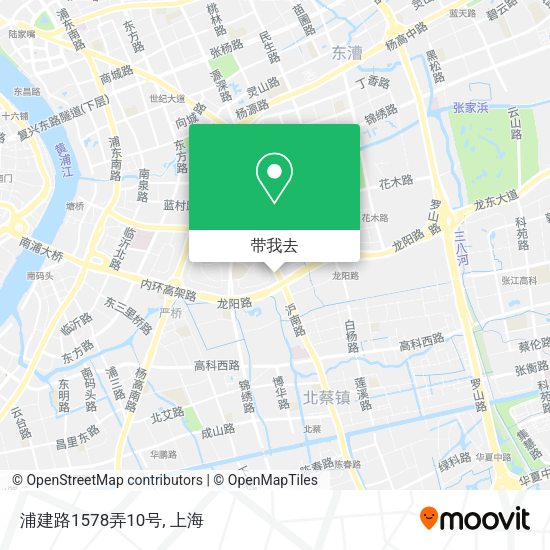 浦建路1578弄10号地图