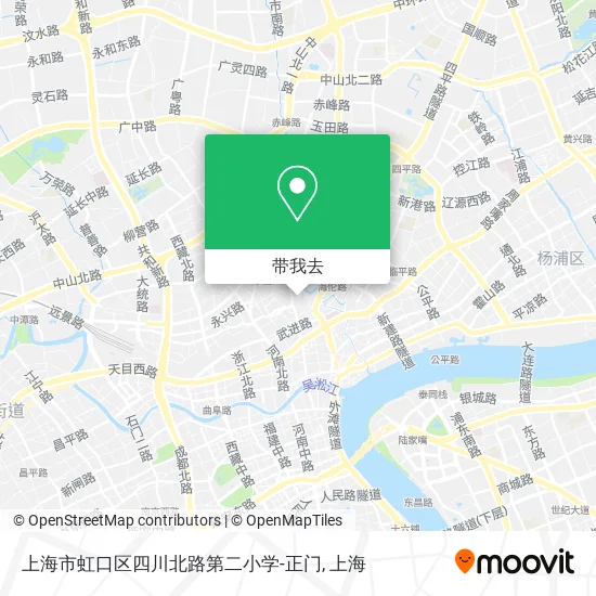 上海市虹口区四川北路第二小学-正门地图