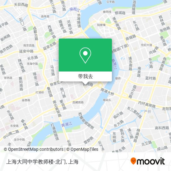 上海大同中学教师楼-北门地图