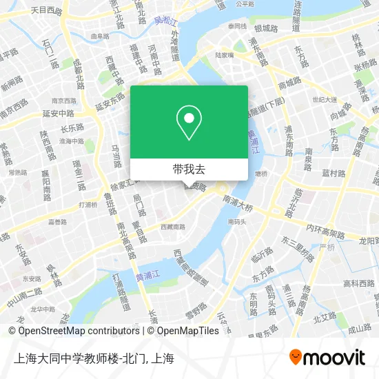 上海大同中学教师楼-北门地图