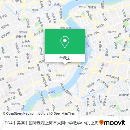 PGA中美高中国际课程上海市大同中学教学中心地图