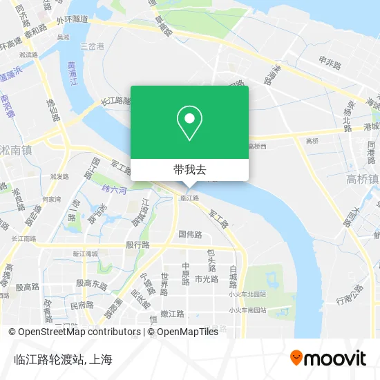 临江路轮渡站地图