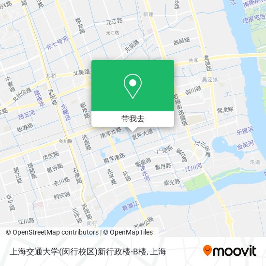 上海交通大学(闵行校区)新行政楼-B楼地图