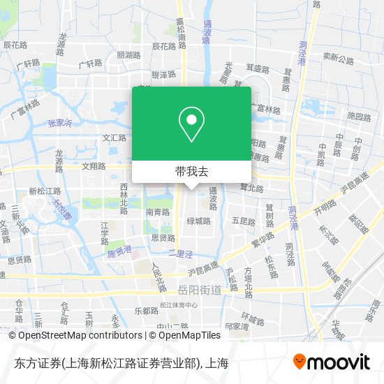 东方证券(上海新松江路证券营业部)地图