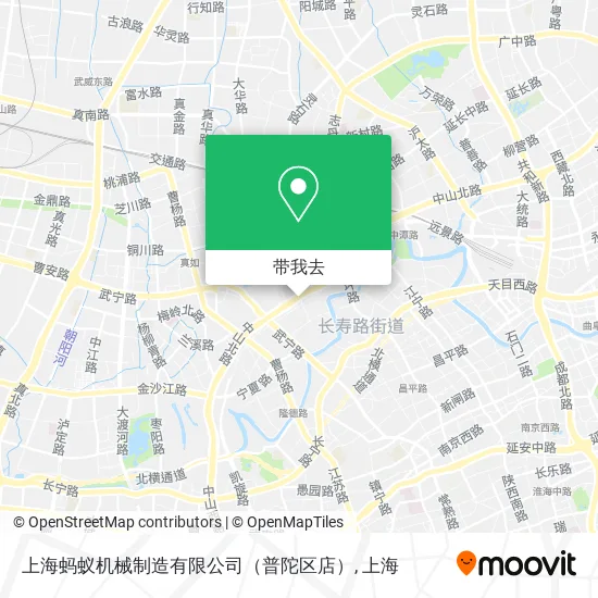 上海蚂蚁机械制造有限公司（普陀区店）地图