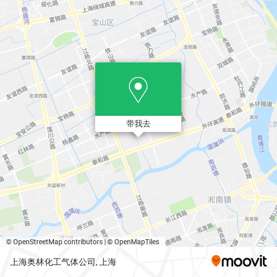 上海奥林化工气体公司地图