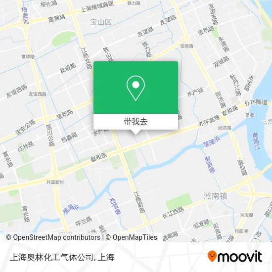 上海奥林化工气体公司地图