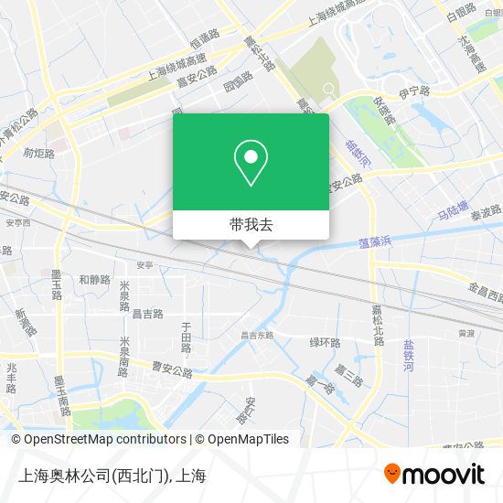 上海奥林公司(西北门)地图