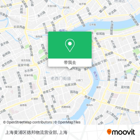 上海黄浦区德邦物流营业部地图