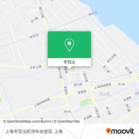 上海市宝山区洪年杂货店地图