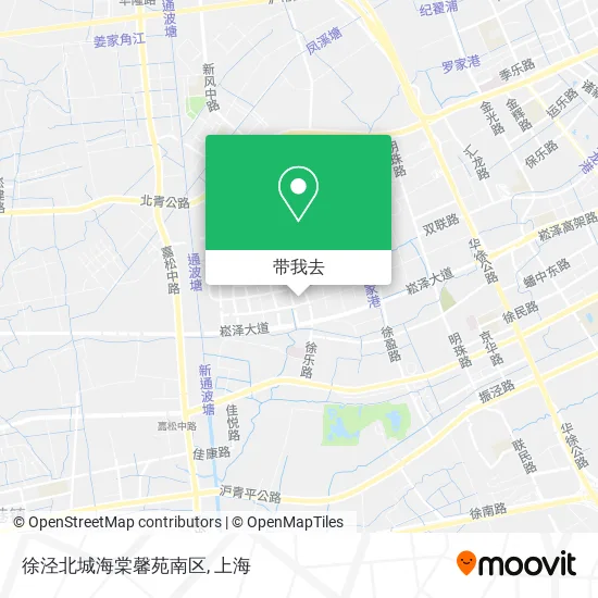 徐泾北城海棠馨苑南区地图