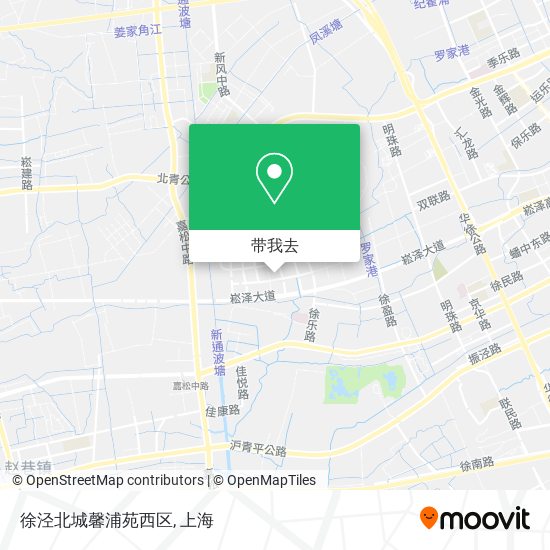 徐泾北城馨浦苑西区地图