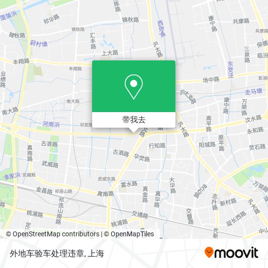 外地车验车处理违章地图