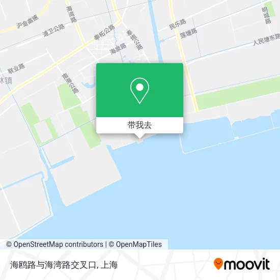 海鸥路与海湾路交叉口地图