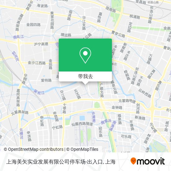 上海美矢实业发展有限公司停车场-出入口地图