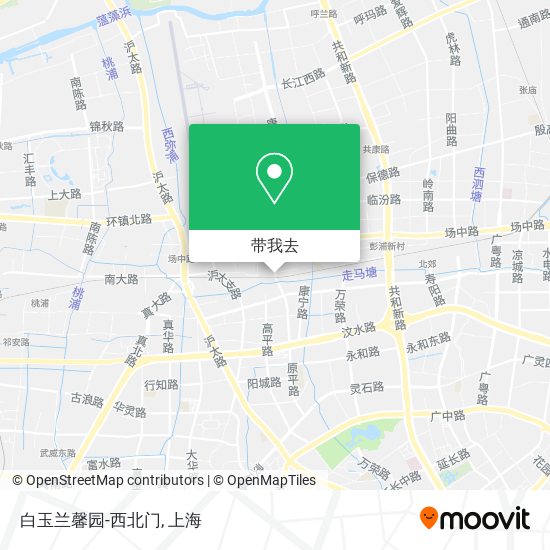 白玉兰馨园-西北门地图