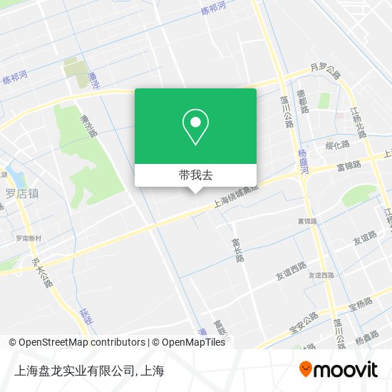 上海盘龙实业有限公司地图