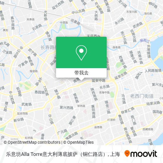 乐意坊Alla Torre意大利薄底披萨（铜仁路店）地图