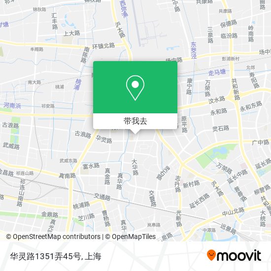 华灵路1351弄45号地图