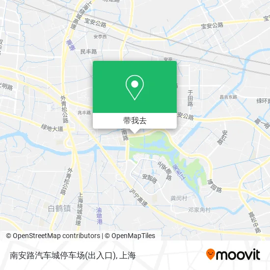 南安路汽车城停车场(出入口)地图