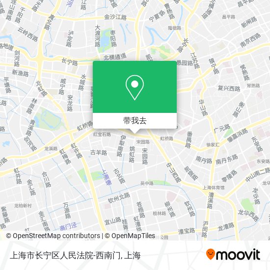上海市长宁区人民法院-西南门地图