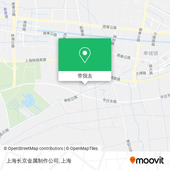 上海长京金属制作公司地图