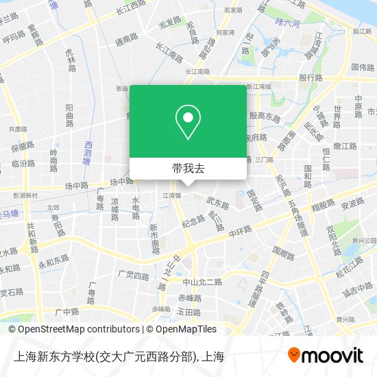 上海新东方学校(交大广元西路分部)地图