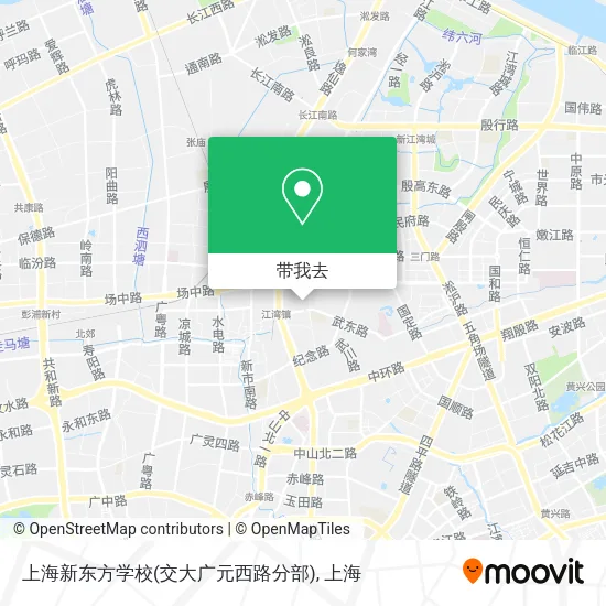 上海新东方学校(交大广元西路分部)地图