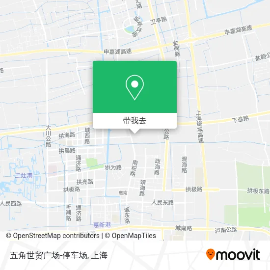 五角世贸广场-停车场地图