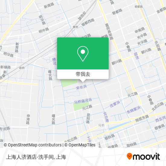 上海人济酒店-洗手间地图