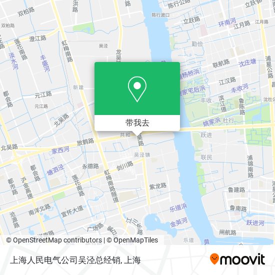 上海人民电气公司吴泾总经销地图