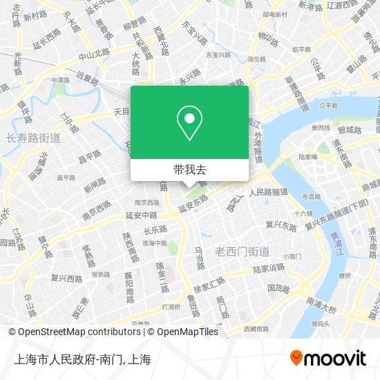 上海市人民政府-南门地图