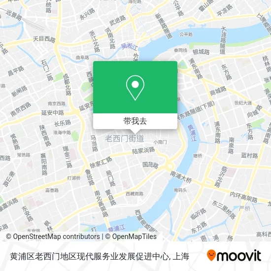 黄浦区老西门地区现代服务业发展促进中心地图