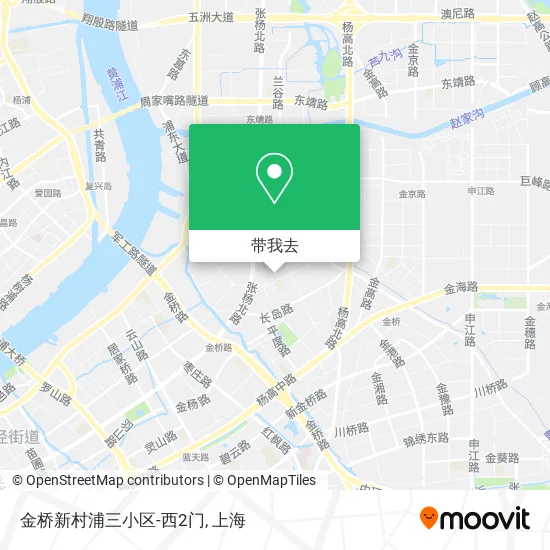 金桥新村浦三小区-西2门地图